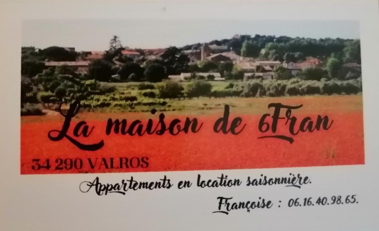 La Maison De 6Fran Appartement 2 Chaleureux Et Calme Ambiance Familiale Valros Екстериор снимка